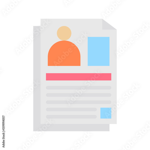 Portfolio icon vector image. Suitable for mobile apps, web apps and print media.