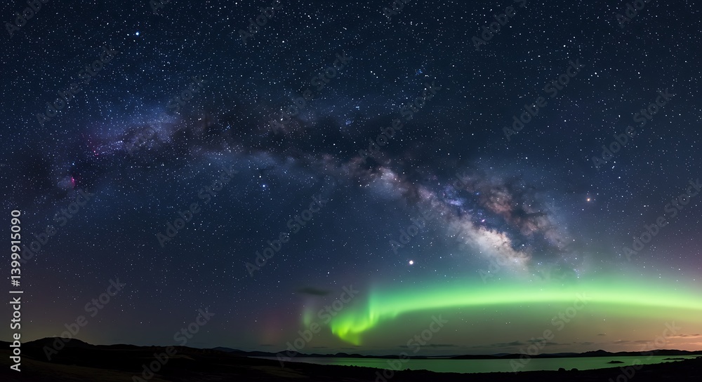 Obraz premium Celestial Embrace AI Generated