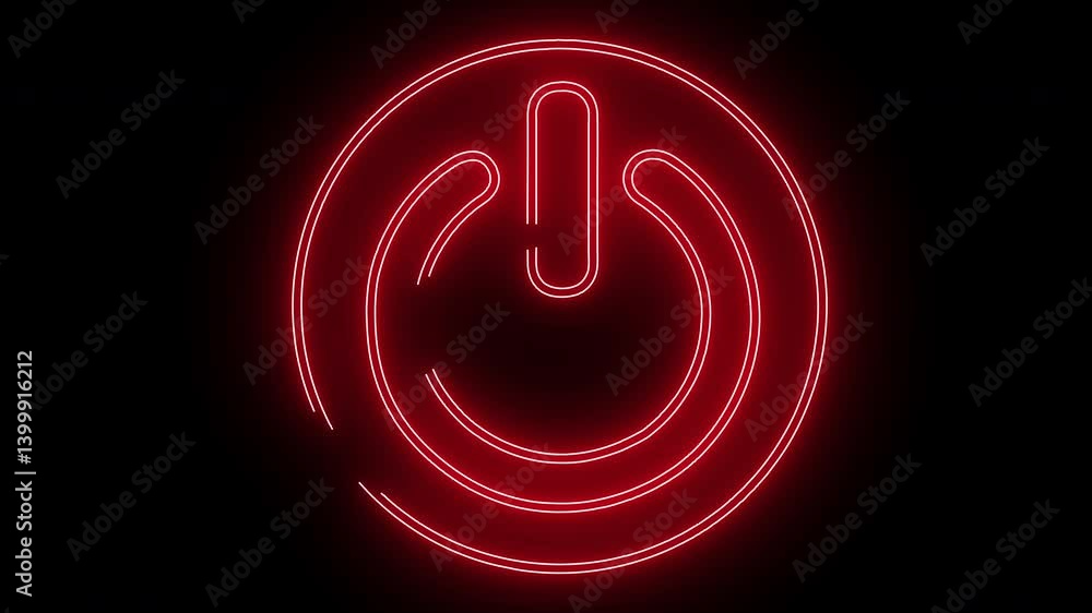 On Off Power Button Symbol Simple Minimalist Graphic Design Element On Off Power Button Symbol Simple Minimalist Graphic Design Element