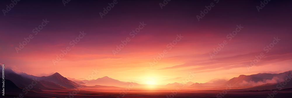 Serene Sunset: Embracing the Tranquility of Evening Glow Across the Horizon Serene Sunset: Embracing the Tranquility of Evening Glow Across the Horizon
