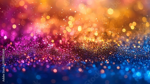 Colorful bokeh lights background