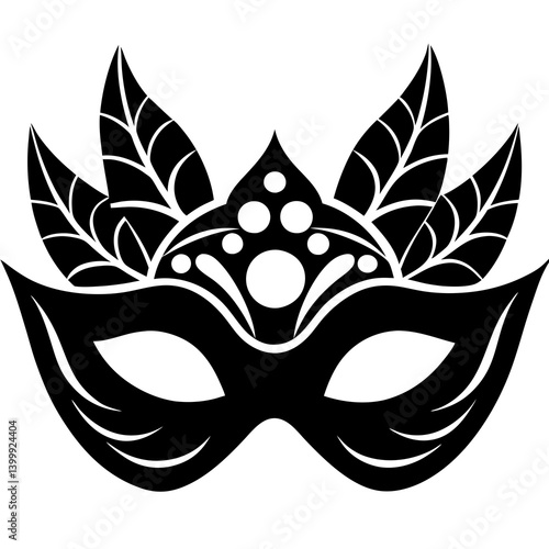 Masks for a masquerade vector illustration