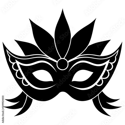 Masks for a masquerade vector illustration