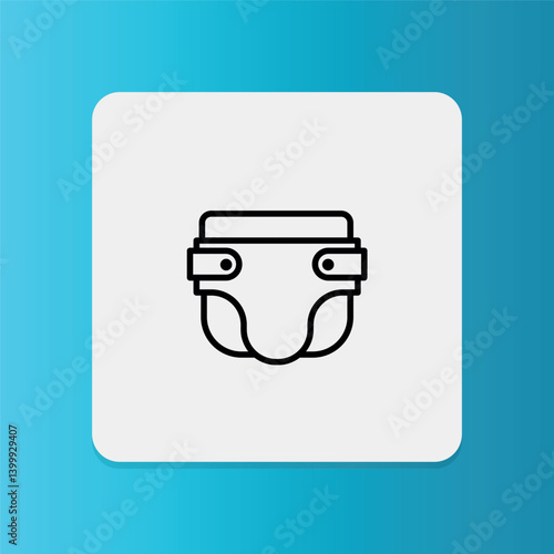 An icon of an adult diaper, used for incontinence support and hygiene for seniors.