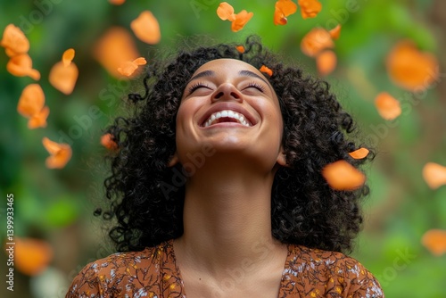 A Woman's Joyful Expression in Nature