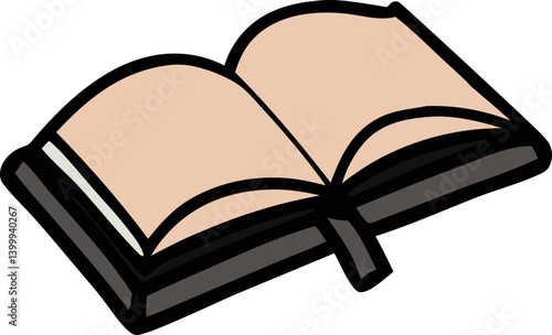 open book with bookmark