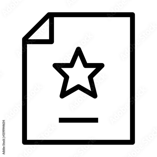 File Icon With Star Rating