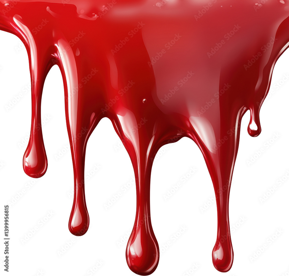 Dripping Red Paint Glossy Liquid Texture Abstract Background Close up Dripping Red Paint Glossy Liquid Texture Abstract Background Close up