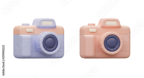 Cute 3D Toy Cameras: Nostalgic Photography Fun