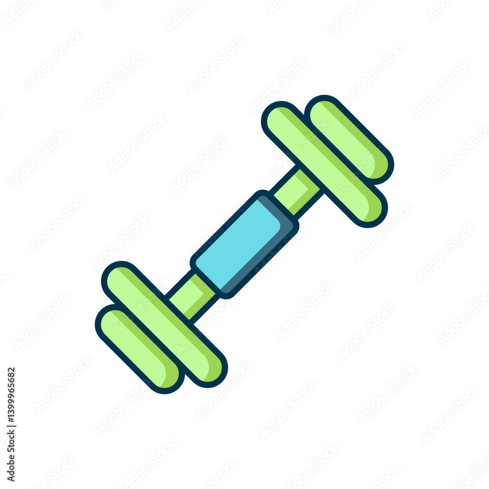 Filled outline Dumbbell icon isolated on white background. Muscle lifting, fitness barbell, sports equipment. Flat filled outline style with shadow. Vector Filled outline Dumbbell icon isolated on white background. Muscle lifting, fitness barbell, sports equipment. Flat filled outline style with shadow. Vector