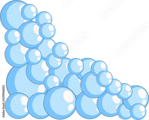 Blue Soap Bubble Corner