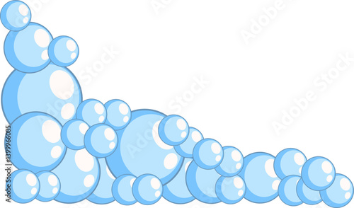 Blue Soap Bubble Corner
