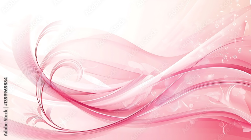 Abstract Pink Flowing Design Abstract Pink Flowing Design