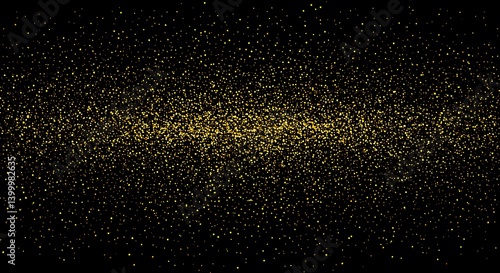 Wallpaper Mural Golden Stardust River AI Generated Torontodigital.ca