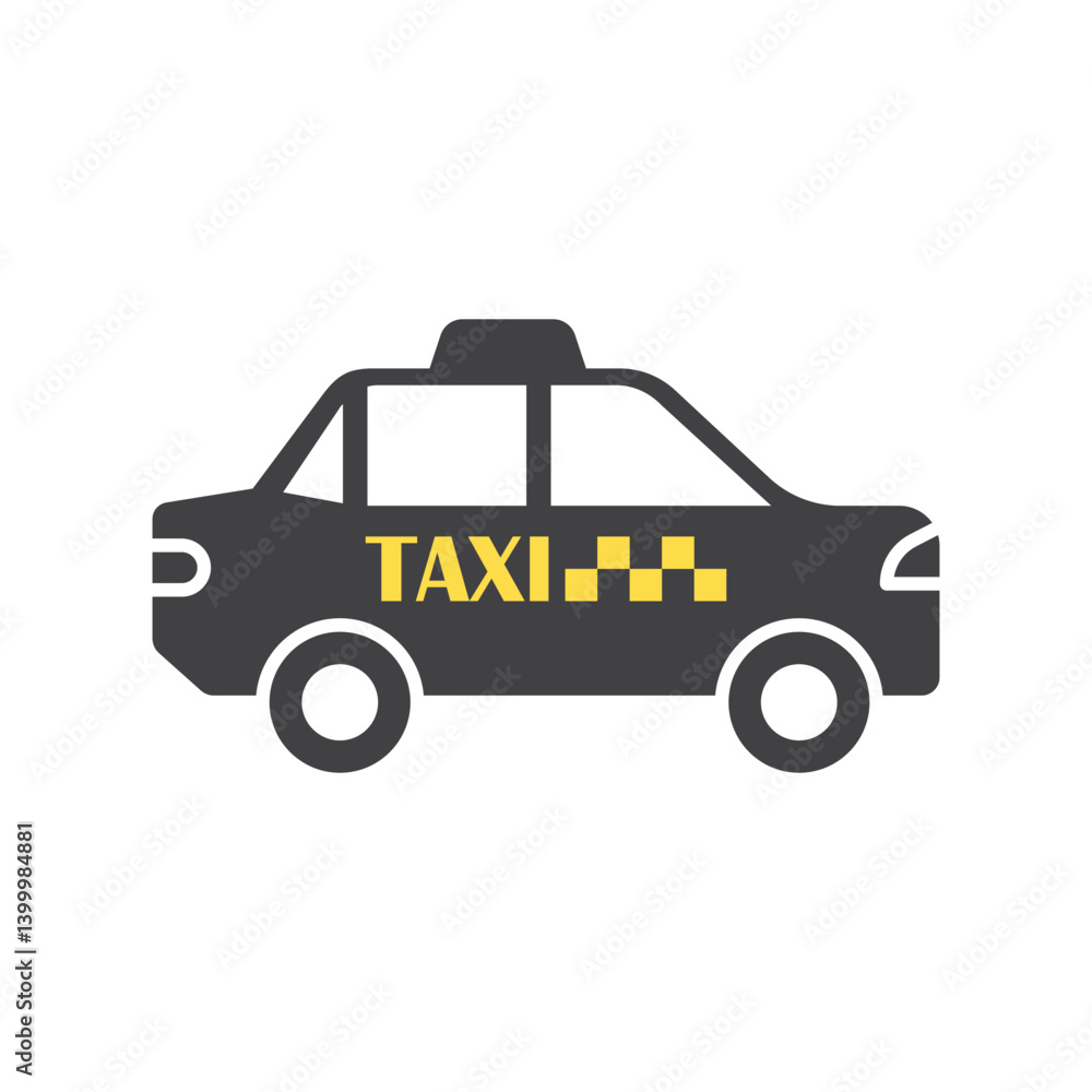 Taxi car service icon in flat style. Cab vector illustration on isolated background. Delivery company sign business concept. Taxi car service icon in flat style. Cab vector illustration on isolated background. Delivery company sign business concept.