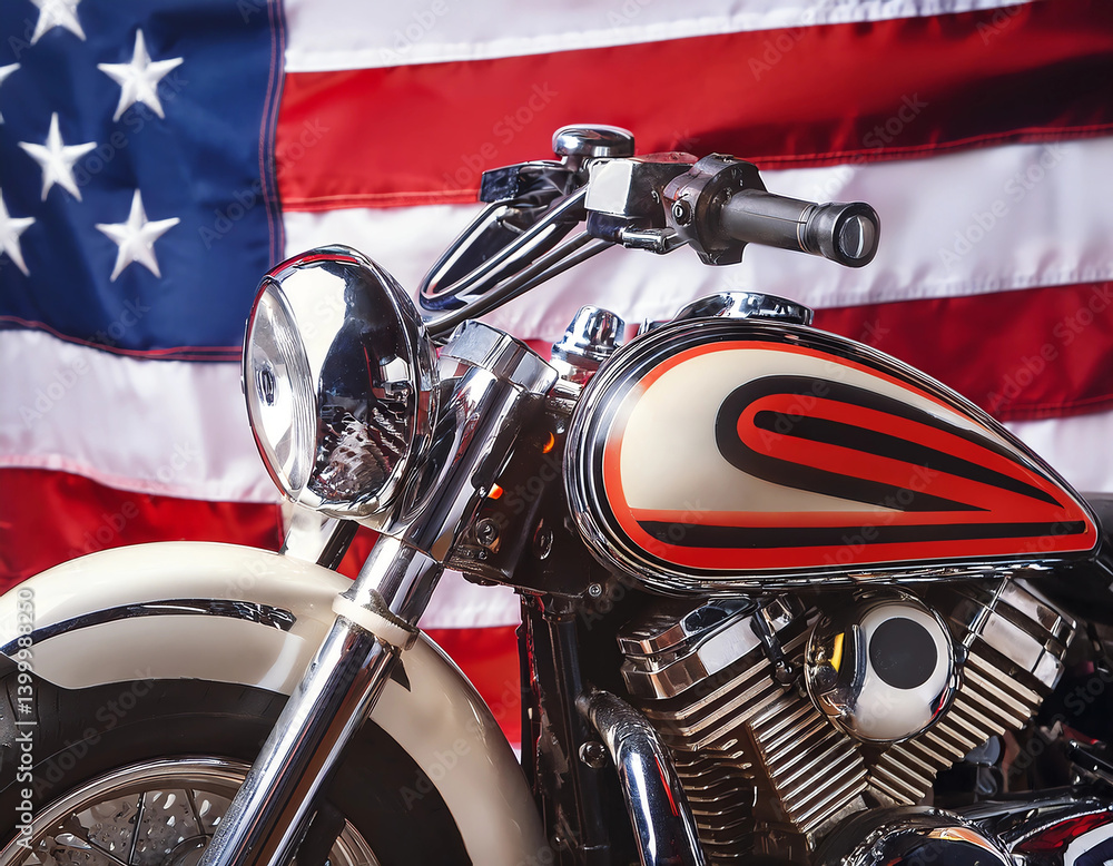 Fototapeta premium vintage american motorcycle