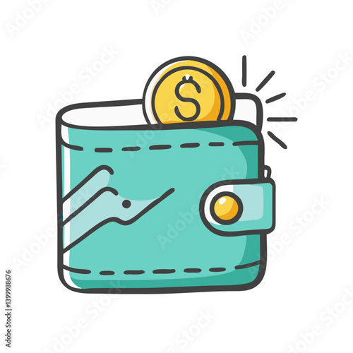 crypto wallet icon, crypto wallet vector illustration-simple illustration of crypto wallet, perfect for crypto wallet logos and icons