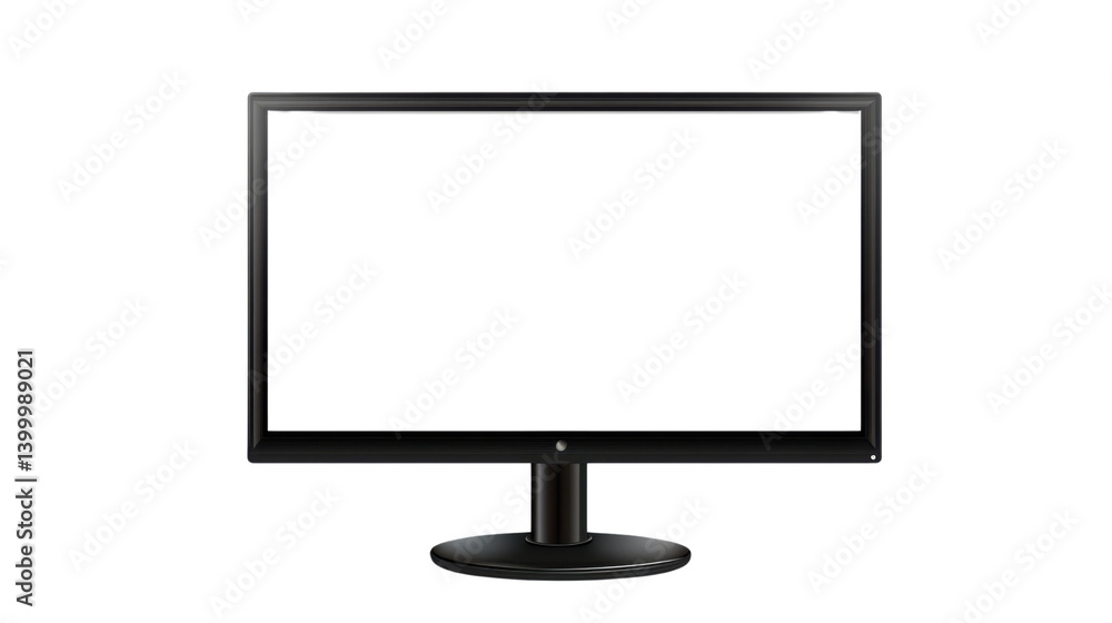 Computer with Blank Screen Isolated on White Background – Modern Desktop for Technology, Business, and Office Use in Web Computer with Blank Screen Isolated on White Background – Modern Desktop for Technology, Business, and Office Use in Web