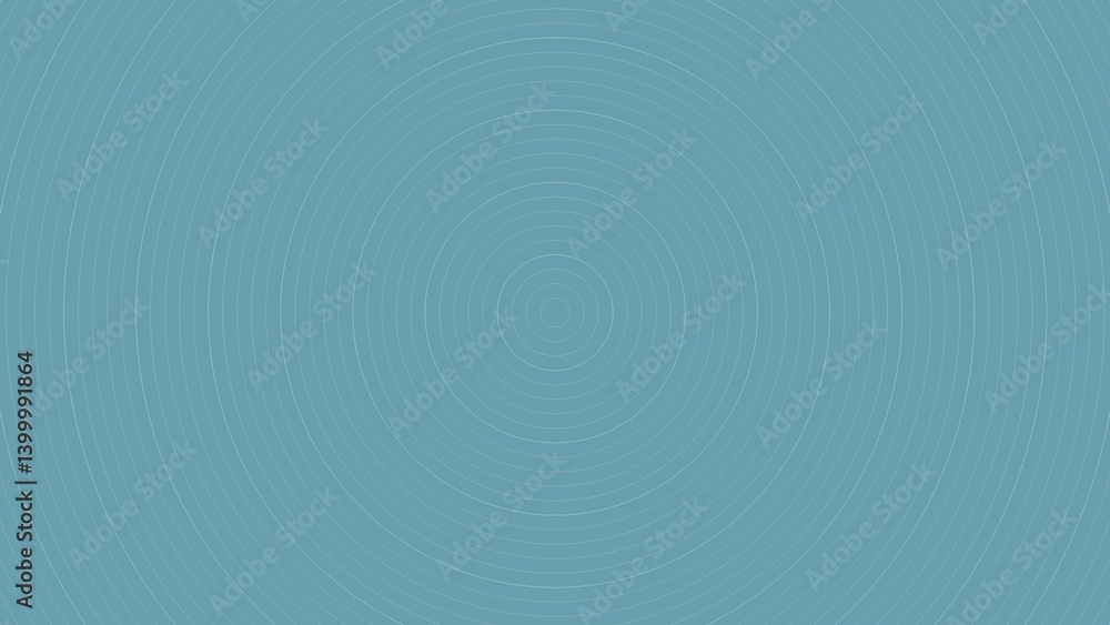 Obraz premium Light teal concentric circles background