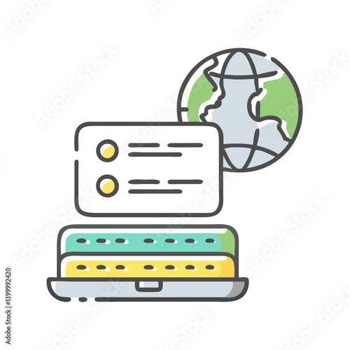 proxy server icon, proxy server vector illustration-simple illustration of proxy server, perfect for proxy server logos and icons