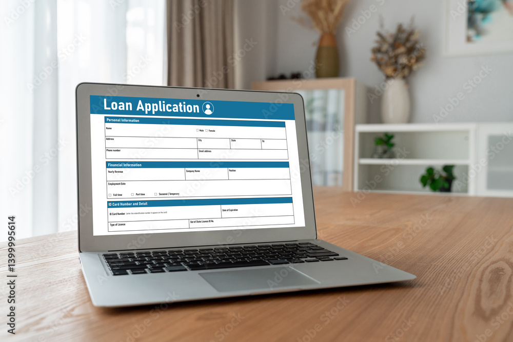 Online loan application form for modish digital information collection on the internet network Online loan application form for modish digital information collection on the internet network