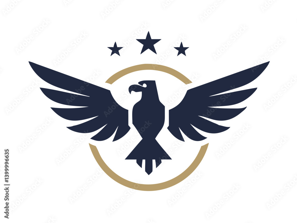 Obraz premium for eagle logo vector design