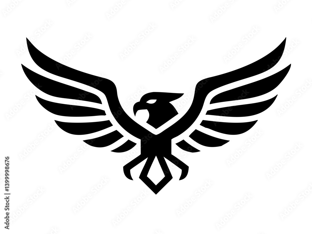 Fototapeta premium eagle bird logo vector desigen 