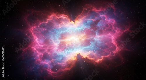 Wallpaper Mural Cosmic Butterfly Nebula AI Generated Torontodigital.ca