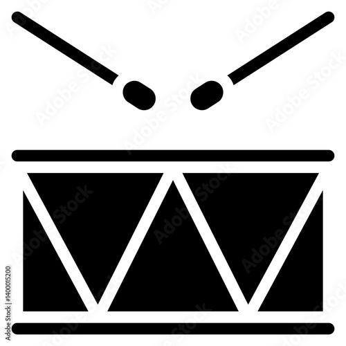 Drums With Drumsticks Icon