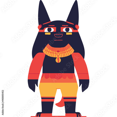 Egyptian Anubis vector illustration 