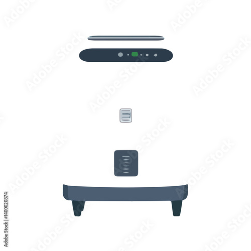 Dehumidifier, machine, vector, transparent background