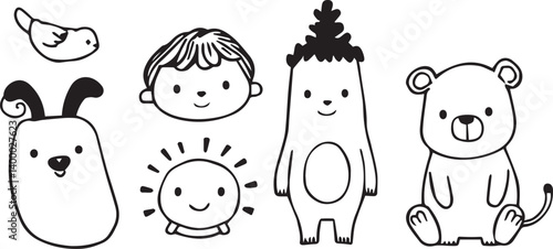 Перейти к странице
|12345...24Далее
Vector illustration of Doodle cute for kid, Hand drawn set of cute doodles for decoration. Hand drawn vector illustration