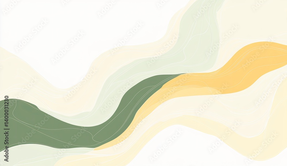 Abstract wavy shapes, pastel colors Abstract wavy shapes, pastel colors