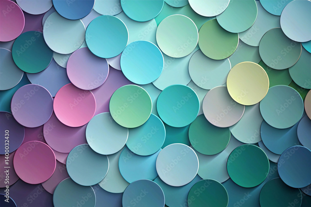 Overlapping Gradient Circles in Mono Palette – Calm and conceptual