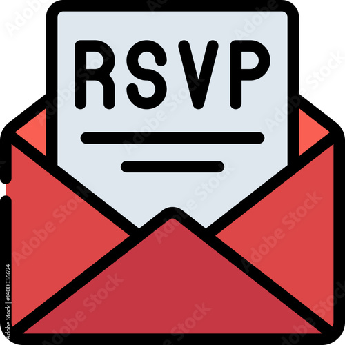 RSVP Invitation Letter Icon