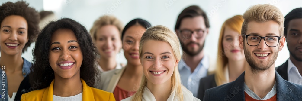 group of young business people with different ethnicity work together as a team