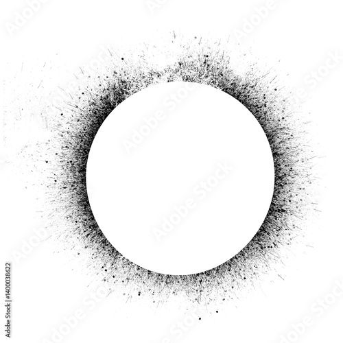 Fotografie spray paint ring/circle texture no background