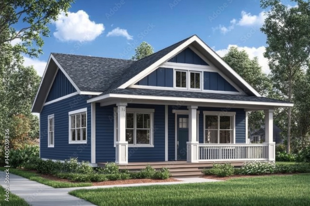 Charming Craftsman-style home with front porch Charming Craftsman-style home with front porch