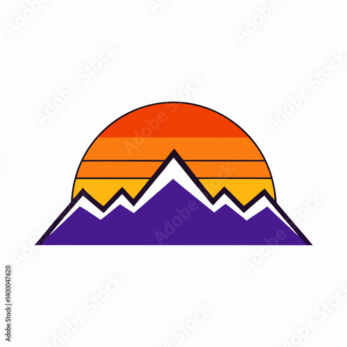 vector illustration of mountain