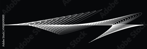 Digital sound equalizer . Audio signal frequency signal . Abstract flow linear fluid wavy shape . Acoustic volume lines .Curved lines pattern . Music sound wave . Vector illustration