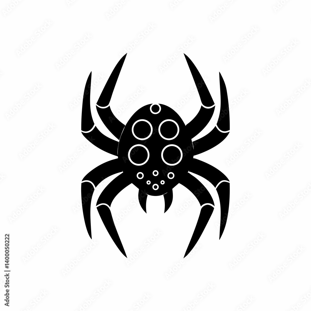 Obraz premium creative details Spider Icon Vector Illustration