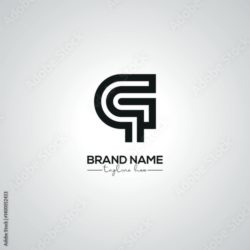 Obraz na płótnie Creative Modern QG GQ Lettermark Logo Design for Corporate Branding. w salonie