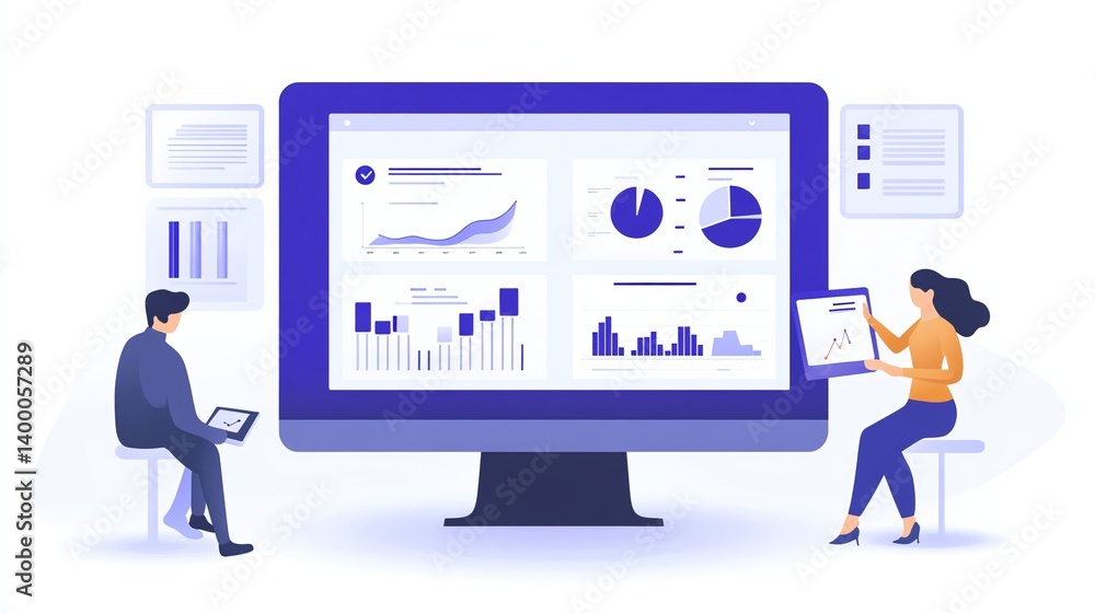 AI Analytics Software for Digital Business Growth and Market Trends. --ar 16:9 AI Analytics Software for Digital Business Growth and Market Trends. --ar 16:9