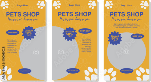 Template Story Design Pet Shop