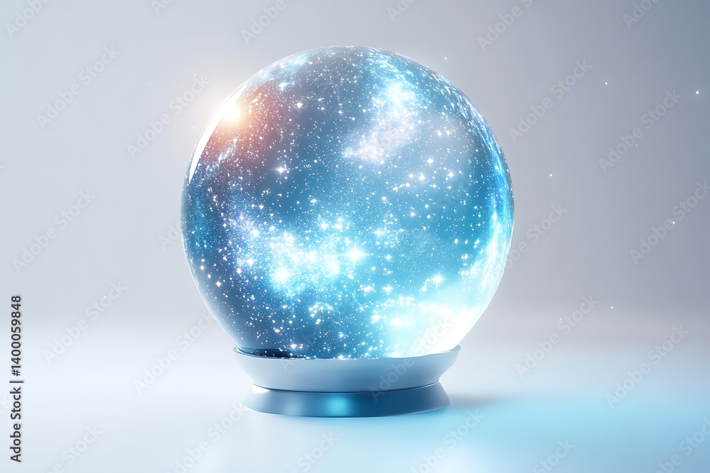 3D Style Celestial Portal with Glowing Star Patterns. 3D Style Celestial Portal with Glowing Star Patterns.