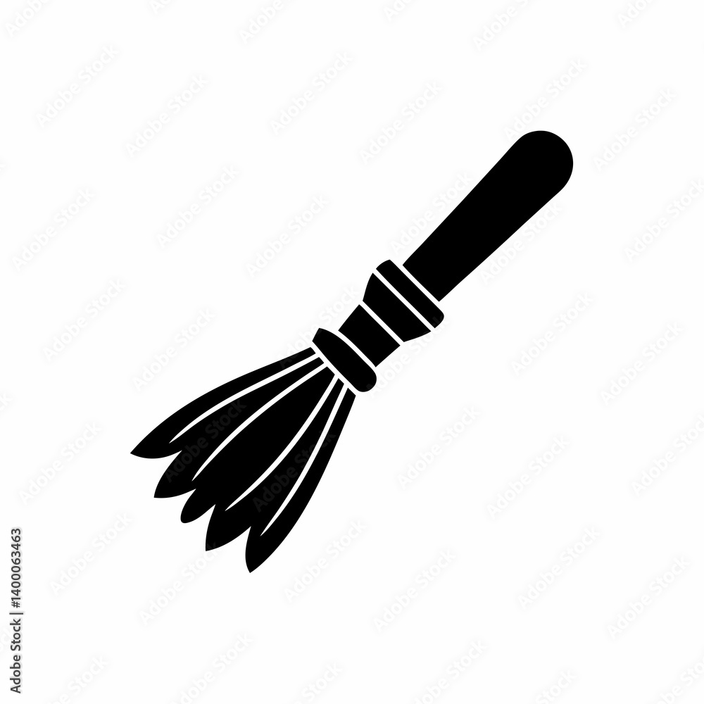 Obraz premium creative details Broomstick Icon Vector Illustration