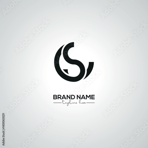 Obraz na płótnie Creative Modern CS SC Lettermark Logo Design for Corporate Branding. w salonie