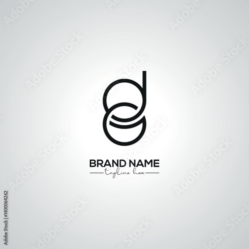 Obraz na płótnie Creative Modern DG GD Lettermark Logo Design for Corporate Branding. w salonie