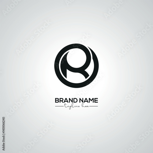 Obraz na płótnie Creative Modern OR RO Lettermark Logo Design for Corporate Branding. w salonie