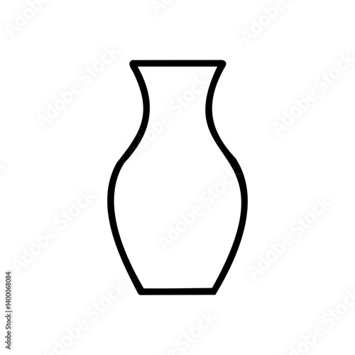 Line icon of decorative vase or flower container